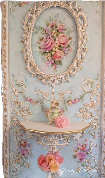 Paintings Impressionism, Rococo Interior Design, Rococo Decor, Paintings Nature, Rococo Interior, Bedroom Mural, Princess Life, Rococo Furniture, Rococo Art