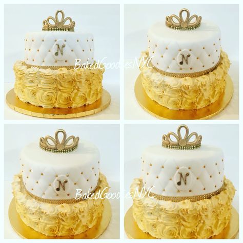 GOLD ROSETTE CAKE Gold Rosette Cake, Rosette Cake, Specialty Cake, Cake Creations, Vanilla Cake, Vanilla, Cake, Gold