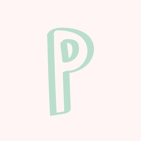 Huruf P Aesthetic, Letra Aesthetic, Letter Doodle, Font Doodle, Alphabet Typography, Doodle Font, P Letter, Vector Typography, Doodle Alphabet