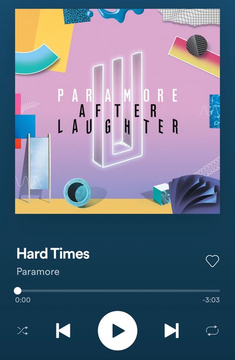 Paramore Spotify, Hard Times Paramore, Paramore After Laughter, Good Songs, From Tiktok, What Can I Say, Paramore, Hard Times, Healing