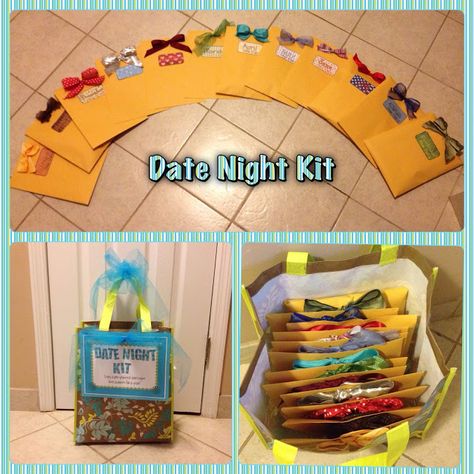 Date Night Kit, Date Night Basket, Games For Couples, Date Night Gifts, Presente Diy, Couples Friends, Date Nights, Real Simple, Love And Marriage