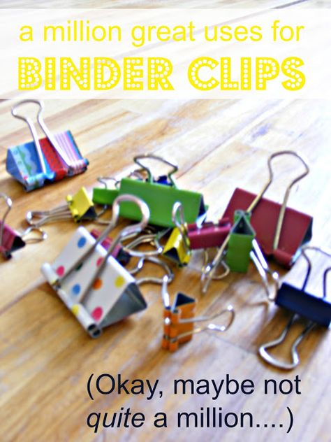 Binder Clip Hacks, Binder Clips, Quilt Binding, Making Life Easier, Organization Tips, Diy Household, Paper Clips, Cleaning Organizing, Binders