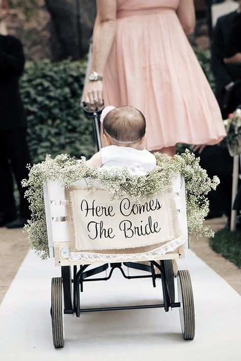 Wagon In Wedding, Wagon For Ring Bearer Cute Ideas, Radio Flyer Wedding Wagon Ideas, Ring Bearers In Wagon, How To Decorate A Wagon For A Wedding, Wagon Ideas For Wedding, Flower Girl Wagons, Wedding Wagon Ideas, Wedding Wagon Decorations