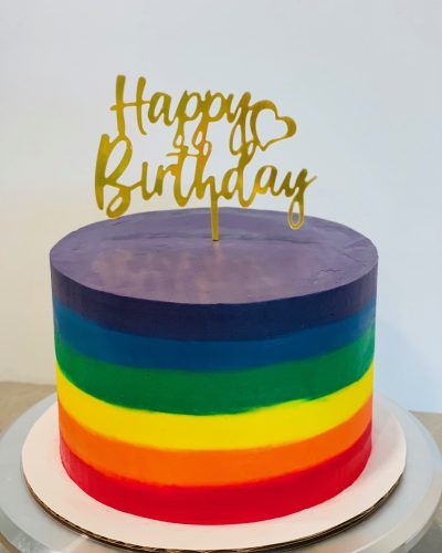 Rainbow Baking, Bright Cakes, Being Popular, Melon Cake, Rainbow Layer Cakes, Rainbow Desserts, Rainbow Cakes, Striped Cake, Baby First Birthday Cake