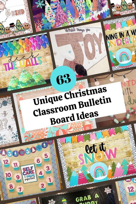 Inspirational Winter Bulletin Boards, Christmas Bulletin Board Ideas For Cafeteria, Holiday Around The World Bulletin Board, December Bulletin Boards Middle School, Christmas Ornament Bulletin Board, Unique Christmas Bulletin Board Ideas, Joy Bulletin Board Ideas, Christmas Notice Board Ideas, Christmas Decor Ideas For Classroom Wall