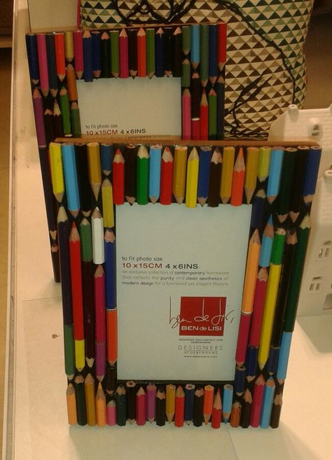 Found in Debenhams...a use for old pencils. Maybe for school photos. Pencil Craft, Pencil Project, Pencil Crafts, School Photos, Crafty Craft, Art Classroom, Art Room, Christmas Presents, Teacher Gifts