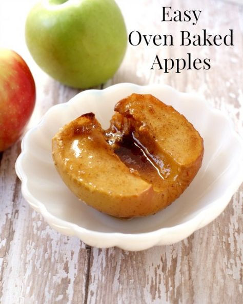 Baked Apple Wedges, Baked Apples With Marshmallows, Honey Baked Apples, Easy Baked Apples Recipe Oven, Baked Apples Recipe Oven Healthy, Baked Apple Slices Oven, Baked Apples No Butter, Baked Apple Halves, Baked Apples Recipe Oven