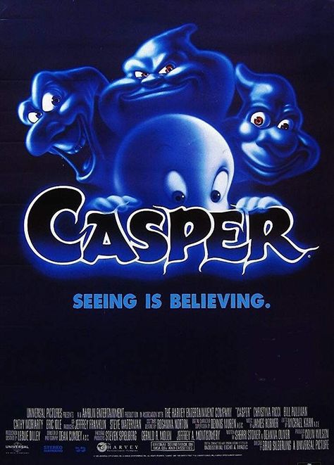 Casper Film, Cathy Moriarty, Casper 1995, Bill Pullman, Halloween Film, Casper The Friendly Ghost, Ghost Adventures, Halloween Crafts Decorations, Kids' Movies