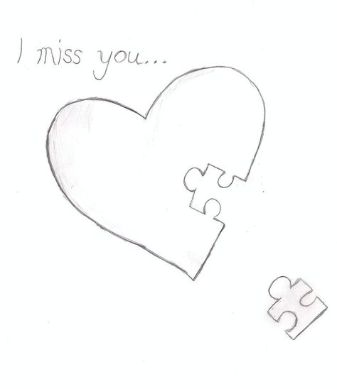 Miss you I Miss You Sketch, I Miss You Drawings For Him, Miss You Drawing Ideas, Teacher Presents, Drawings For Him, Miss My Best Friend, Tree Drawings Pencil, Dot Tattoos, Drawing Ideas Easy