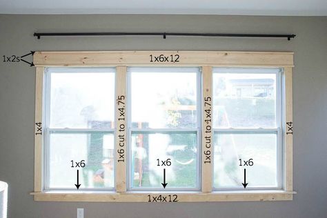 DIY Easy Craftsman Trim (22 of 22) Diy Craftsman Door, Craftsman Door Casing, Craftsman Trim Window, Craftsman Style Window Trim, Diy Corbels, Window Trim Styles, Craftsman Style Windows, Open Doorway, White Window Trim