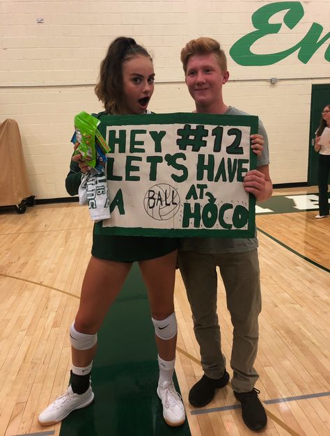 Volleyball Prom Proposals, Cute Hoco Proposals Volleyball, Volleyball Dance Proposal, Volleyball Prom Posals, Hoco Sign Ideas Volleyball, Homecoming Posters Volleyball, Hoco Posters Volleyball, Volleyball Themed Hoco Proposals, Sports Hoco Proposals