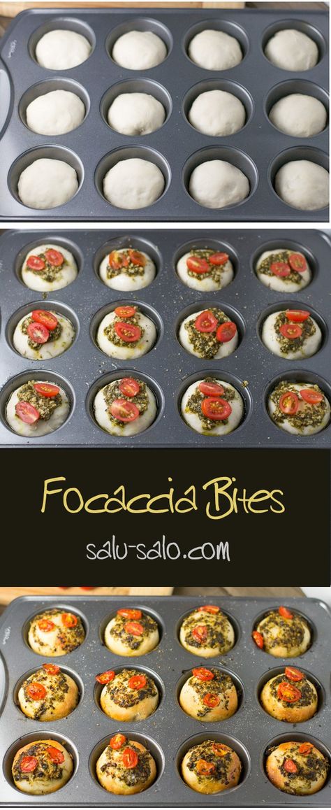 Catering Food Recipes, Foccacia Bread Appetizer, Focaccia Bites, Catering Recipes, Mini Pumpkin Pies, Pies Maker, Big Salad, Catering Food, Snacks Für Party