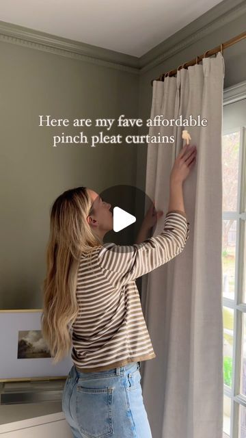 Affordable Window Treatments, 8 Ft Ceilings, 9 Ft Ceilings, Affordable Windows, Pleat Curtains, The Lake House, Pinch Pleat Curtains, Pleated Curtains, Amazon Prime Day