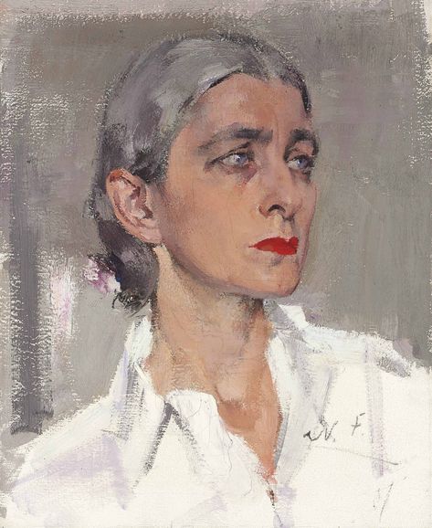 Nicolai Fechin (1881-1955) | Rebecca Salsbury James | 20th Century, Paintings | Christie's Nicolai Fechin, Contemporary Portrait, Portrait Paintings, Painting People, Russian Artists, Art Installation, Russian Art, Traditional Paintings, Taos