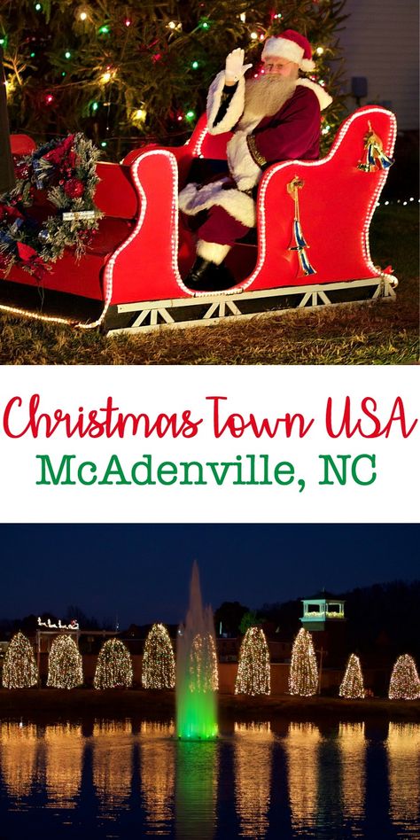 Christmas Town North Carolina, Mcadenville Nc Christmas, Asheville Winter, Christmas Vacation Destinations, Usa Trips, Christmas Travel Destinations, Scottish Christmas, Christmas Towns, Winter Vacations