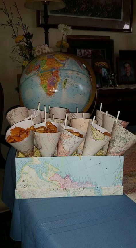 Countries Of The World Birthday Party, Around The World In 80 Days Party, Around The World Wedding Theme, Around The World Party Ideas For Adults, Bon Voyage Party Decorations, Around The World Theme Party, Around The World Birthday Party, International Party Theme, Around The World Prom Theme