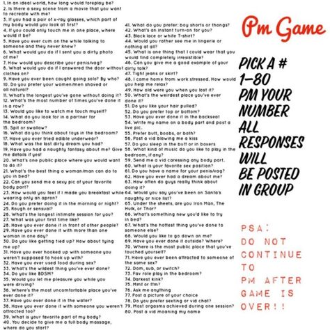 Pick A Number Game Questions, Number Game Questions, Kik Games, Fun Relationship Questions, Kik Game Cards, Fun Couple Games, Spicy Content, Fun Relationship, Pick A Number