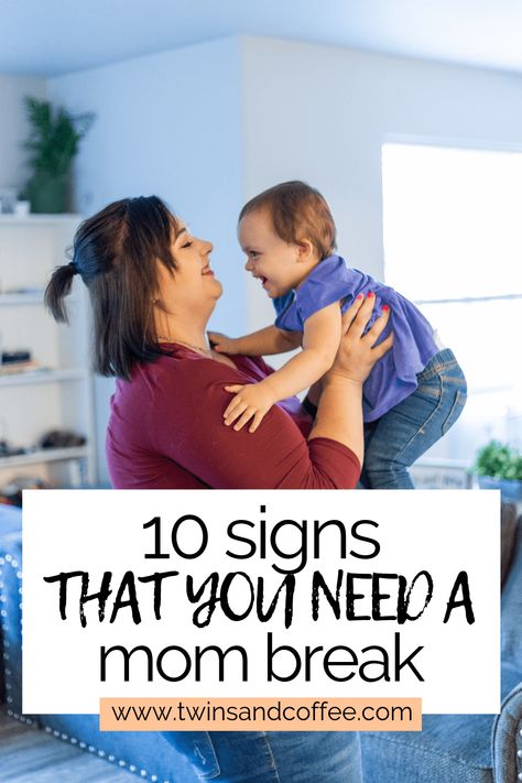 Motherhood is no walk in the park, and that is why everyone deserves a mom break. Here are ten signs that you are overdue for a mom break (momcation) Touched Out Mom, Twin Parenting, Twins Schedule, Feeding Twins, Sleeping Twins, Mom Burnout, Motherhood Tips, Twin Life, Better Mom