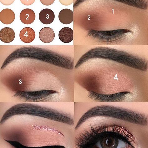 Shadow Ideas, Make Up Designs, Makeup Pictorial, Makeup Tutorial Eyeshadow, Eye Makeup Steps, Pinterest Makeup, Simple Eye Makeup, Makeup Step By Step, Makijaż Smokey Eye