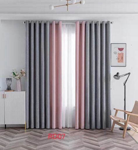 QYFLRDH On Sales Petrel Grey Pink Chenille Custom Made Curtains. The fabric feels soft with good permeability. Grey and Pink can add a beautiful scene to your room and make you feel more cheerful. This fabric can make your room more beautiful and luxury. Grey Walls Pink Curtains Bedroom, Pink And Gray Curtains, Grey And Pink Bedroom Curtains, Blush Pink And Grey Curtains, Pink Curtains Bedroom, Soft Pink Curtains, Pink And Grey Curtains, Luxury Curtains Pink, Pink Bedroom Curtains