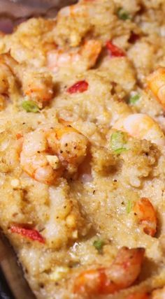 Shrimp And Grits Dressing Southern Living, Shrimp Dressing Thanksgiving, Shrimp Dressing Recipe, Shrimp And Grits Dressing Recipe, Shrimp And Grits Dressing, Seafood Dressing Recipe, Shrimp Stuffing, Shrimp And Grits Casserole, Seafood Dressing