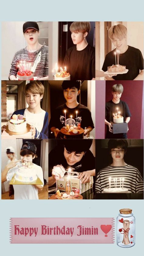 Happy Birthday Jimin Photo, Happy Birthday Jimin, Advance Happy Birthday, Birthday Pic, Jimin Birthday, Bts Happy Birthday, Happy Birthday Photos, Phone Wallpaper Pink, Wallpaper Pink