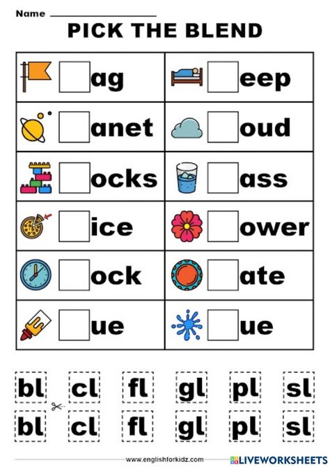 Consonants Worksheets Grade 1, Blending Phonics Worksheets, Consonant Clusters Worksheet, Blending Words Kindergarten Worksheets, Blend Words Kindergarten, Blends And Digraphs Worksheets, Cvcc Words Worksheets, Blending Words Worksheets, Constant Blends