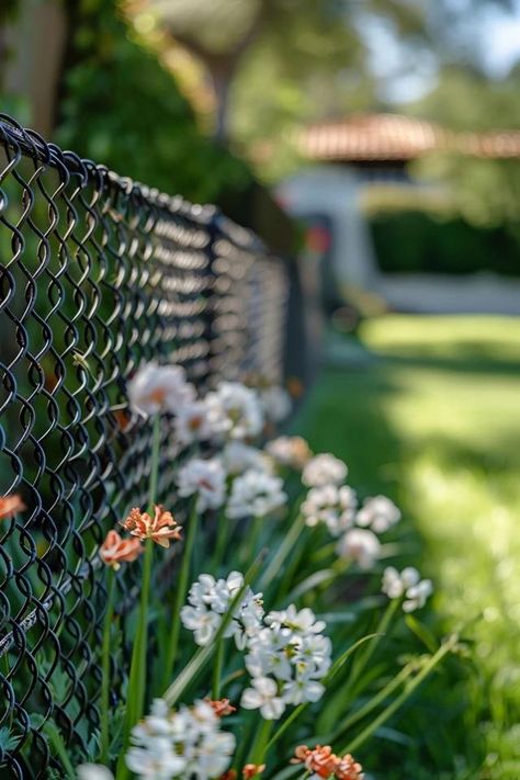 Chicken Wire Fence - Creative Ideas for Your Yard Chicken Wire Fence Ideas, Wire Fence Ideas, Chicken Wire Fence, Porch Windows, Balcony Bar, Backyard Balcony, Country Porch, Backyard Lighting, Wire Fence