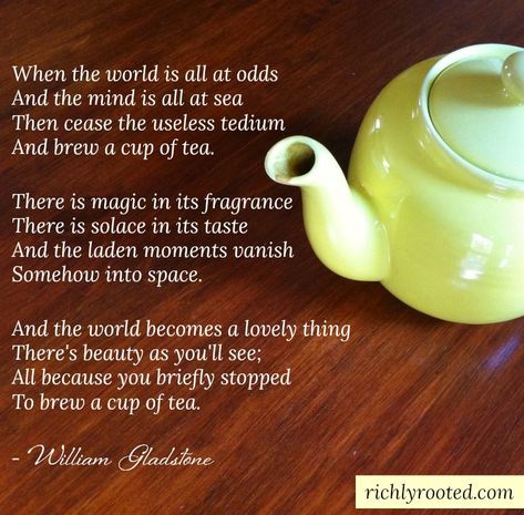 Poems About Tea, Vanilla Tea Recipe, Tea Cup Quotes, Tea Poem, Tea Poems, Books And Tea, Tea Love, Vanilla Tea, Tea Quotes