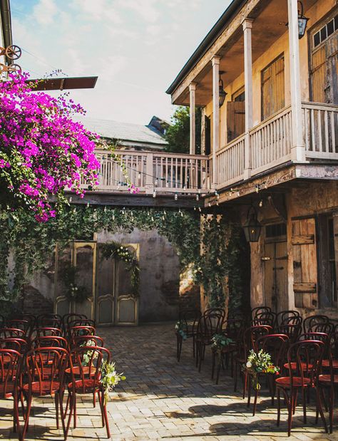 Race & Religious. Ceremony. Aisle. Urban. Wedding Venues Louisiana, Louisiana Wedding Venues, Ceremony Aisle, New Orleans Museums, Nola Wedding, Louisiana Wedding, Religious Ceremony, New Orleans Wedding, Bistro Chairs