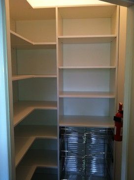 small walk in closet ideas | Small Walk In Pantry Design Ideas, Pictures, Remodel, and Decor Small Walk In Linen Closet Ideas, Small Walk In Linen Closet, Corner Linen Closet, Walk In Linen Closet, Linen Closet Design, Small Walk In Pantry, Linen Closet Shelves, Small Walk In Closet, Bedroom Closet Doors