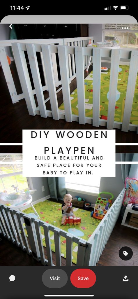 Baby Play Pen, Diy Gate, Diy Baby Gate, Baby Play Areas, House Bunny, Baby Corner, Baby Playroom, Play Pen, Creative Grooming