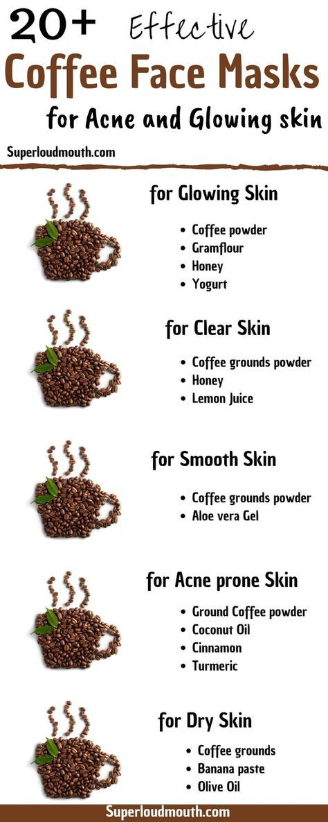 Diy Coffee Face Mask, Penjagaan Kulit Korea, Recipes For Glowing Skin, Coffee Mask, Mask Recipes, Coffee Face Mask, Skin Face Mask, Clear Skin Face, Face Mask Recipe