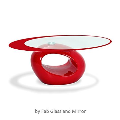 Fab Glass and Mirror Stylish Oval Shape Coffee Table, Red Abstract Coffee Table, Gold Cocktail Table, Ikea Makeup, Oval Glass Coffee Table, Apartment Vibes, Coffee Table Base, Mirrored Coffee Tables, Mens Bedroom, Glass Top Coffee Table