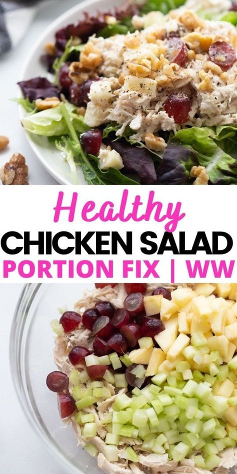 Chicken Tart, Confessions Of A Fit Foodie, Salad With Grapes, Chicken Salad With Grapes, Summer Sandwiches, Greek Dressing, 2b Mindset, Beachbody Recipes, Grape Recipes