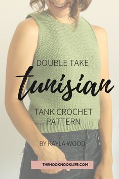 Tunisian Crochet Top, Geek Knitting, Tank Crochet Pattern, Tunisian Crochet Free, Ripple Crochet, Double Ended Crochet, Crochet Tunisian, Tunisian Crochet Pattern, Crochet Tank Tops