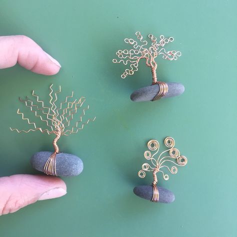 tiny = 😍  Remember those wider is better car commercials? We are so past those days. Sculptures Sur Fil, Beaded Trees, Copper Wire Art, Tiny Fairy, Wire Sculptures, Seashell Wreath, Wire Art Sculpture, Wire Tree Sculpture, Bijoux Fil Aluminium