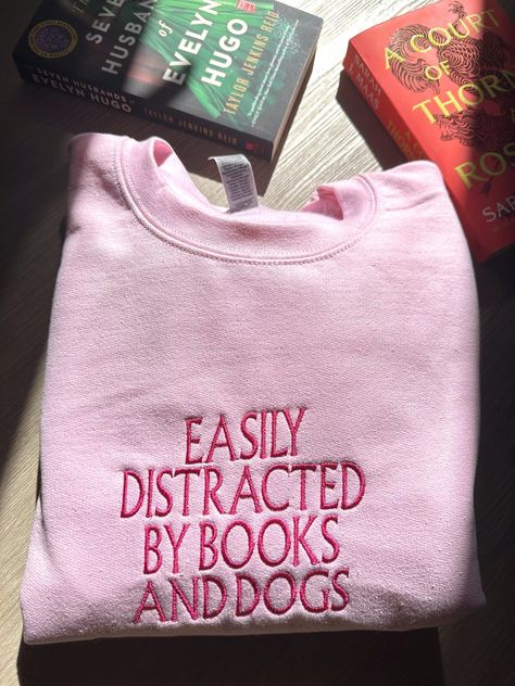 Custom Embroidered Sweatshirt, Book Lover Gifts, Writing Therapy, Reading Shirts, Hair Clothes, Embroidered Sweater, Embroidered Sweatshirt, Embroidered Sweatshirts, Dream Clothes