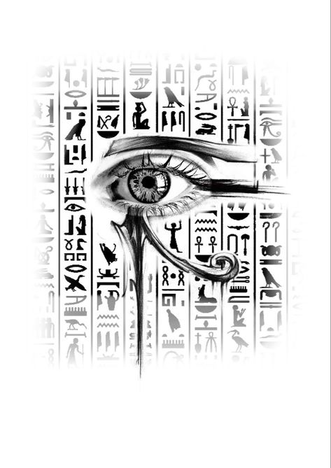 Egypt Eye Tattoo, Eye Of Ra Tattoo Design, Ra Tattoo Design, Egyptian Sleeve, Ra Tattoo, Eye Of Ra Tattoo, Amor Tattoo, Egypt Eye, Egyptian Tattoo Sleeve