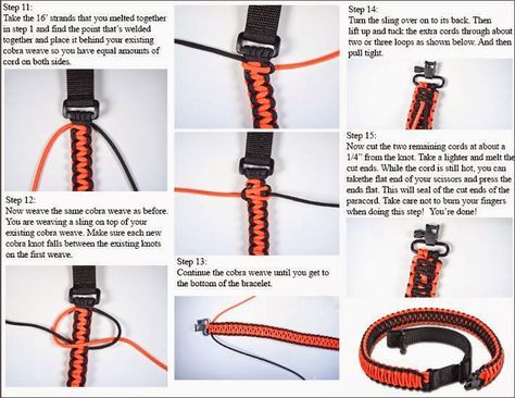 The Paracord Blog: DIY Gun Sling Instructions Paracord Sling, Hunting Signs, Paracord Bracelet Tutorial, Paracord Braids, Paracord Bracelet Diy, Paracord Dog Collars, Paracord Diy, Paracord Tutorial, Paracord Knots