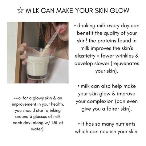 100 Affirmations, Glow Up Guide, Aliexpress Finds, Milk Benefits, K Pop Idol, Skin Advice, Good Skin Tips, Beauty Routine Tips, Basic Skin Care Routine