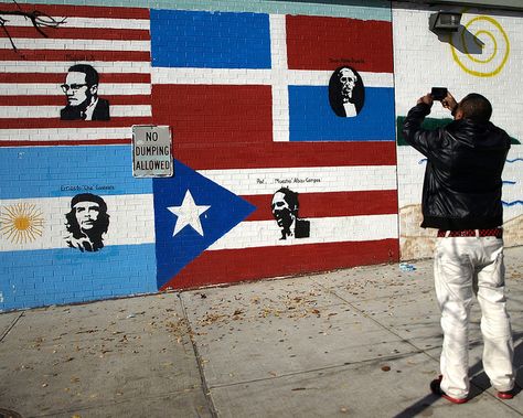 ACTIVIST Mural, Washington Heights NYC by jag9889, via Flickr Dominican Independence Day, Dominicans Be Like, Don Pedro, Nyc History, Ernesto Che, Puerto Rican Culture, Washington Heights, Graffiti Murals, Manhattan New York