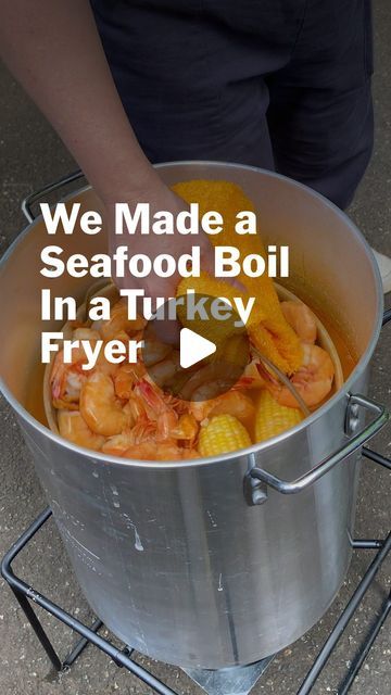 NYT Wirecutter on Instagram: "Did you know you can use a turkey fryer for a seafood boil? Our kitchen team recently tested this out at a team-building event—and highly recommends it (but they have some tips for you)." Cajun Shrimp Boil, Easy Cajun, Turkey Fryer, Turkey Pot, Shrimp Boil, Cajun Shrimp, Seafood Boil, Team Building Events, Team Building