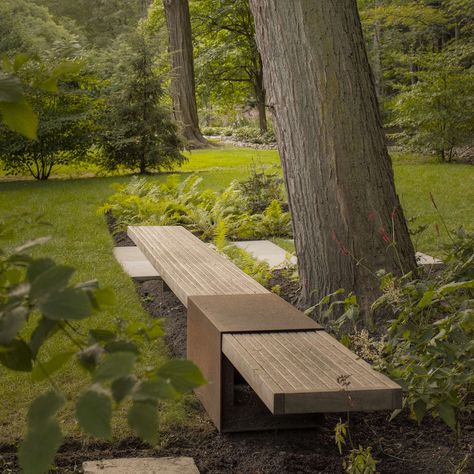 10 Things Nobody Tells You About Ipe Wood Landscape Bench Design, Modern Garden Bench, Cool Bench, Outside Bench Ideas, Bench Ideas Outdoor, Bench Design Outdoor, Bench Landscape, Park Bench Design, Slatted Bench