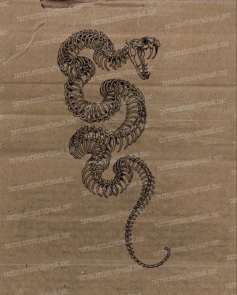 Rattlesnake Skeleton Tattoo, Snake Knee Tattoo, Snake Skeleton Tattoo, Dark Sleeve, Snake Sleeve, Pelvic Tattoos, Snake Sketch, Snake Tattoo Ideas, Stammestattoo Designs