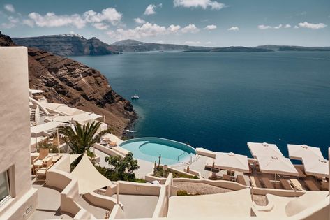 25 Tastemakers on Their Favorite Secret Hotels Around the World | Condé Nast Traveler Villa Am Meer, Santorini Hotels, Luxury Collection Hotels, Greece Hotels, Conde Nast Traveler, Beautiful Hotels, Luxury Collection, Greek Island, Luxury Hotels