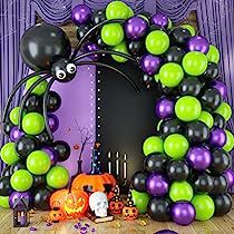 Spider Diy, Outdoor Halloween Party Decorations, Halloween Balloons Decorations, Dollar Tree Halloween Decor, Halloween Themes Decorations, Halloween Balloon, Halloween Party Balloons, Dollar Tree Halloween, Halloween Fest