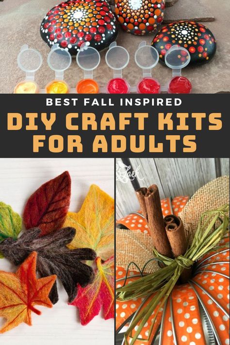 Best DIY Craft Kits for Adults to Try This Fall. Take the time out to do something special for yourself this fall by learning a new craft. This collection of DIY craft kits for adults is just what you need to get started! #diy #fallcrafts #fallcraftideas #diykit #diy #craftkits #pumpkincrafts #homedecorideas #adultcrafts Dollar Store Fall Crafts Diy, September Ideas, Craft Kits For Adults, Teen Crafts, Fall Soaps, Fun Diy Craft Projects, Diy Kits For Adults, Weekend Crafts, Diy Crafts For Adults