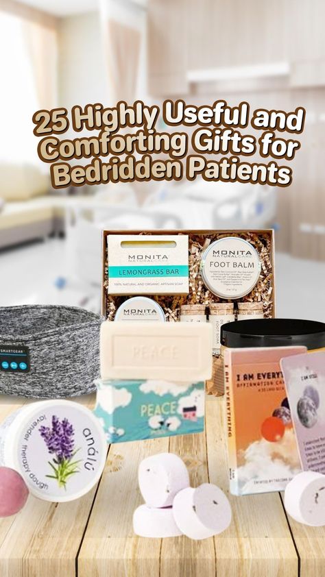 Looking for handy gifts for bedridden patients might not be an easy task to do. It’s even worse if we have zero experience of nursing somebody. Fortunately, we are here to help you choose the best gift. Here we have created a list of 25 highly useful and comforting gifts for bedridden patients. Whether they are a child, teenager, adult, or elderly patient, you’ll find the perfect one for all of them. Nursing Home Gifts, Shampoo Cap, Gifts For Elderly, Diy Entertainment, Healing Necklace, Artisan Soap, Wooden Hand, Healing Bracelets, Unique Presents