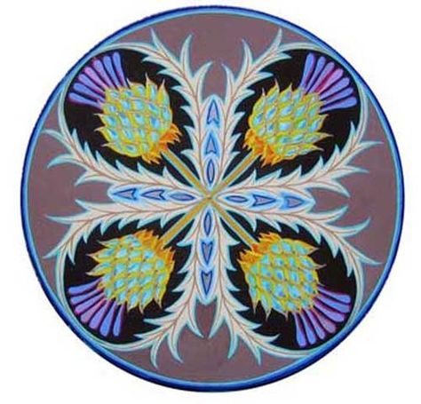 hex signs | Hex Sign | Folk Art - Barnstars or Hex Signs? & INTRIGUING WEATHERVAN ... Pa Dutch Hex Signs, Celtic Folk Art, Thistle Quilt Block, Scottish Folk Art, Irish Folk Art, Attractive Energy, Thistle Quilt, Thistle Painting, Scottish Tattoo